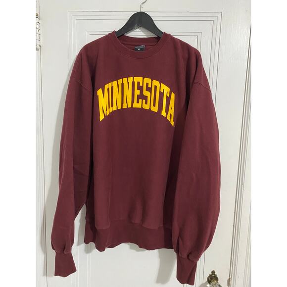 Minnesota Golden Gophers Maroon Crewneck Sweatshirt Size XL - Picture 1 of 5